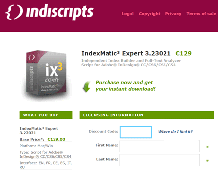 Discount Code field.