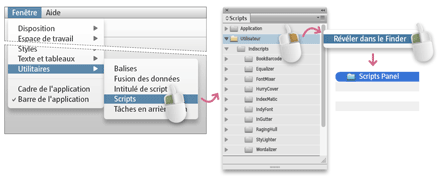 Comment accéder rapidement au dossier Scripts Panel.