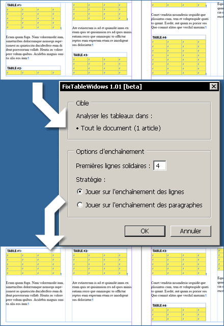 FixTableWidows en action (InDesign CS4/CS5).