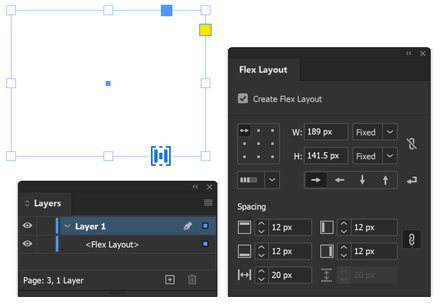 An empty FlexObject still has intrinsic geometric bounds.
