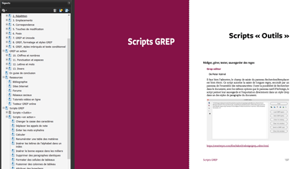 Nouveau chapitre entièrement consacré aux scripts InDesign orientés GREP :-)